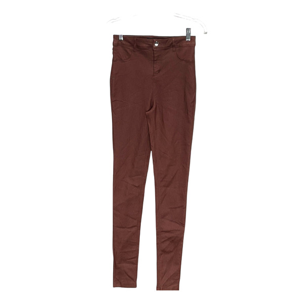 Fashion Nova Brown Faux Leather Leggings - Picture 1 of 4